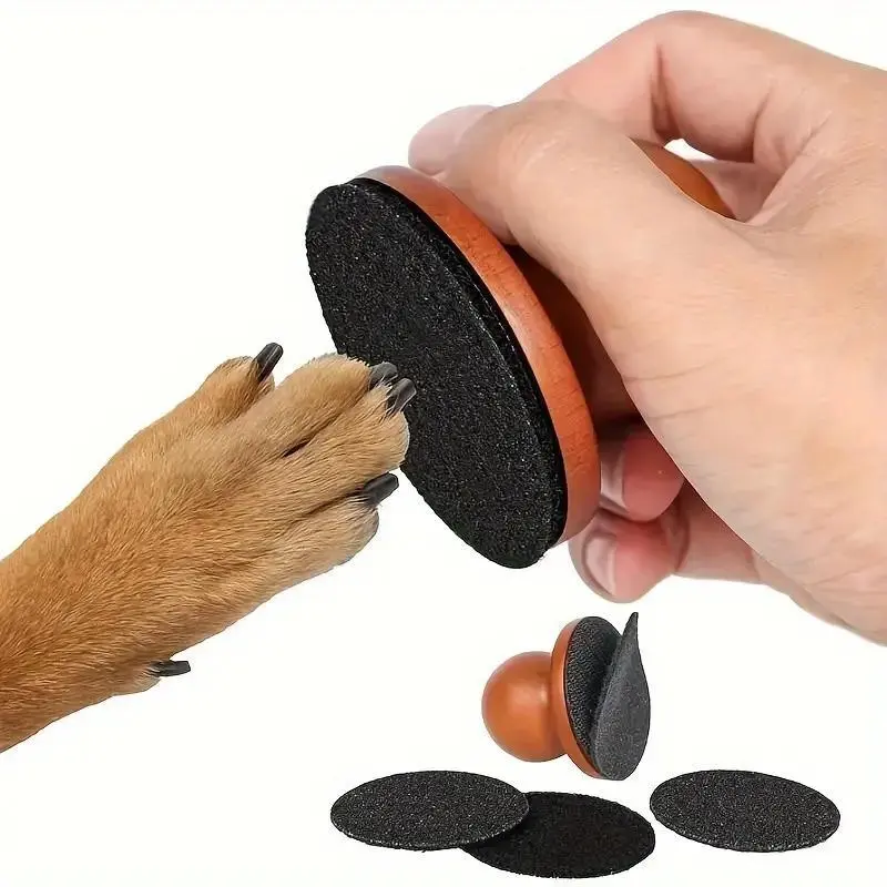 1Pc Dog Nail File & Scratch Square - Paw Trimmer for Home Grooming, Grinds to Shorten Nails, Reduces Snipping, Prevents Furniture Damage, Stress-Free Pet Claw Care Tool