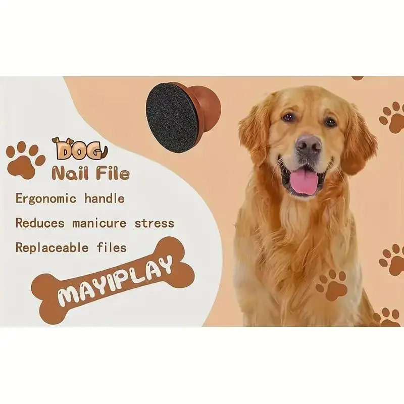 1Pc Dog Nail File & Scratch Square - Paw Trimmer for Home Grooming, Grinds to Shorten Nails, Reduces Snipping, Prevents Furniture Damage, Stress-Free Pet Claw Care Tool