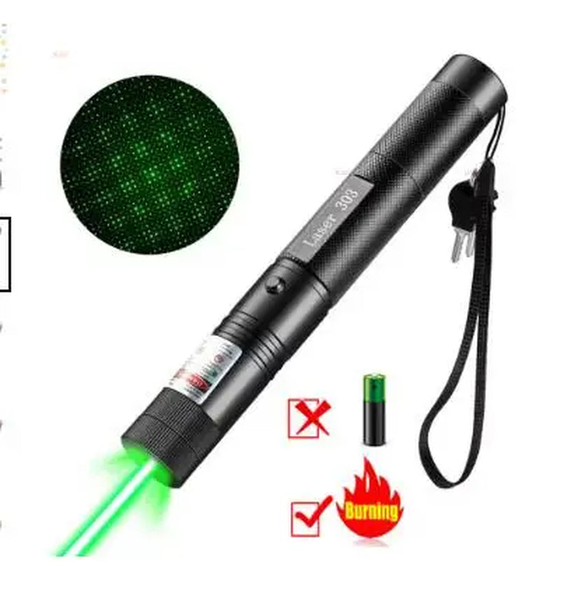 NEW Laser Light Pointers 532Nm Green 10000M Focusable Burn Match Hunting Accessories Cat Toy Lazer Torch